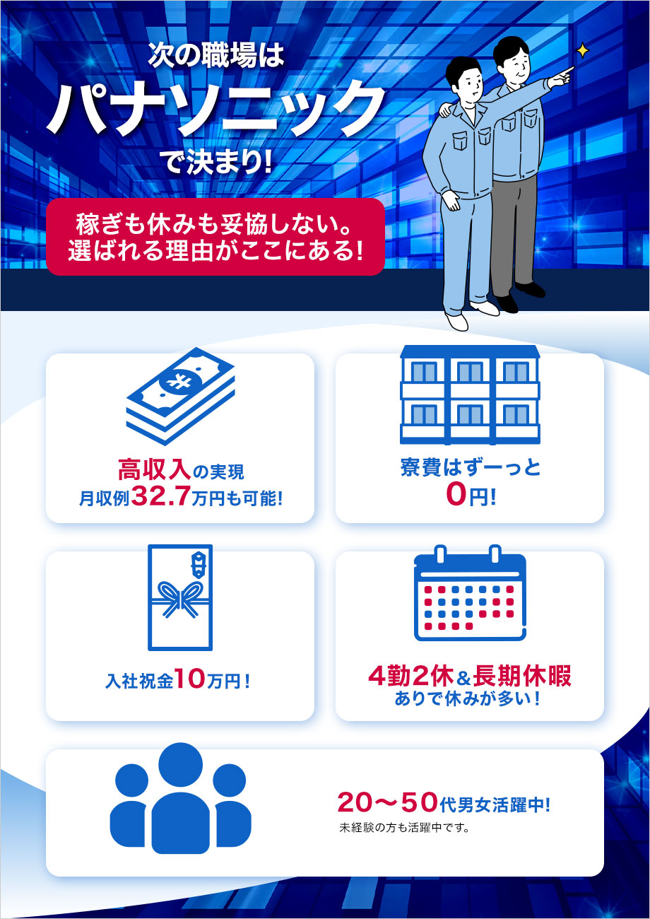 名物沢山◎≪島根県松江市》月収例32万円/寮無料/空調完備の快適