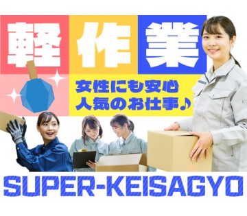 20～40代活躍中／人気の軽作業♪／月収例28.6万円／期間限定...