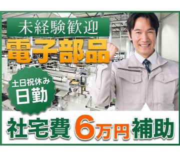 ＜下妻市＞【人気の日勤】土日祝休み＆軽作業☆工具での電子部品の組...